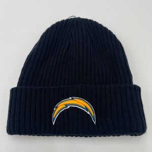 NFL Pro Line Los Angeles Chargers Navy Blue Ribbed Knit Cuffed Beanie Hat
